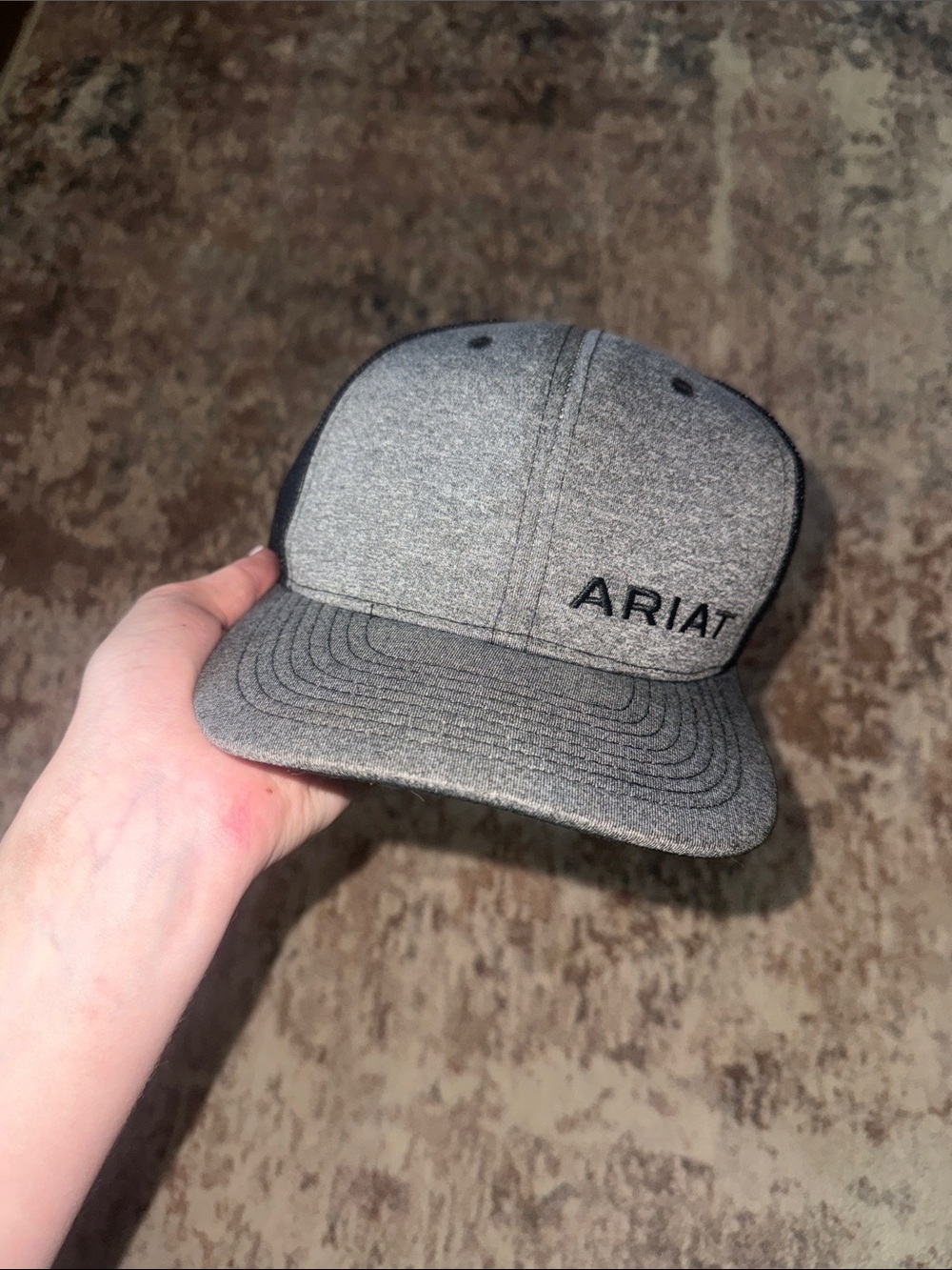 Ariat Heather Gray Snapback Hat